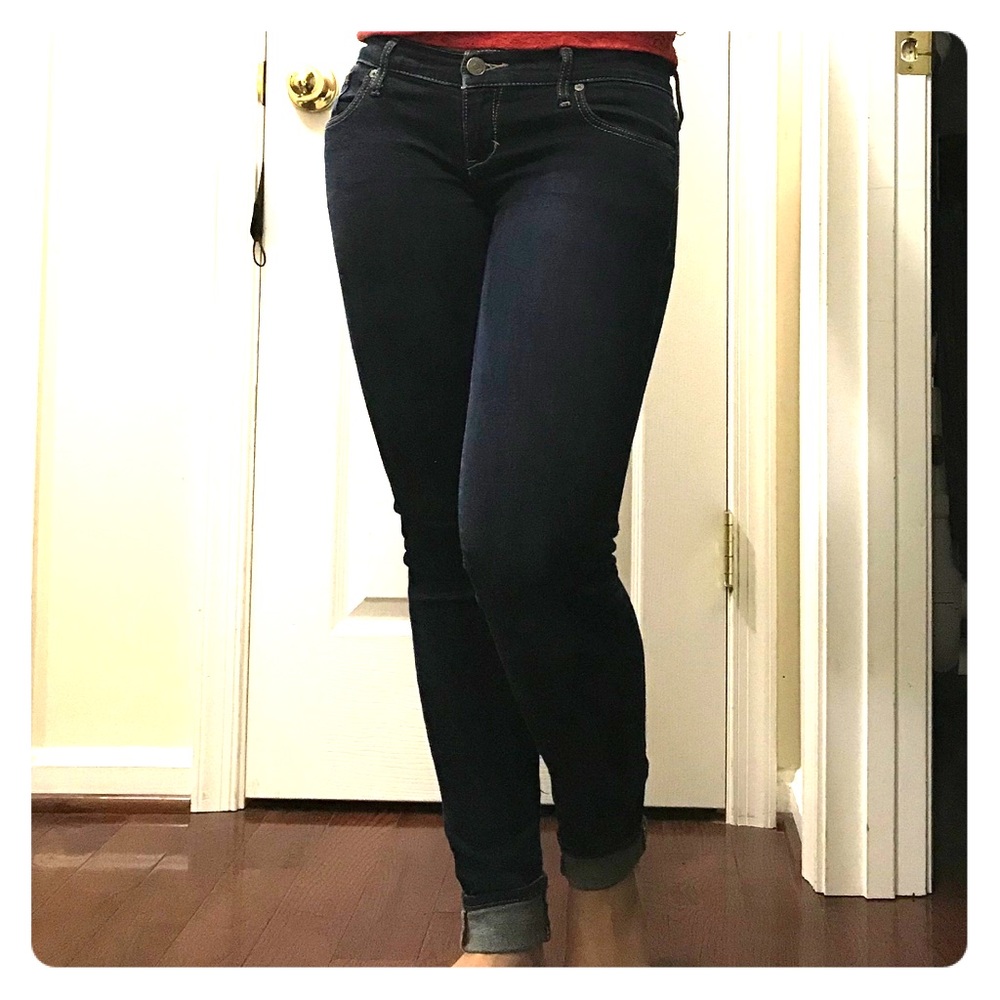 Abercrombie & Fitch dark denim skinny jeans